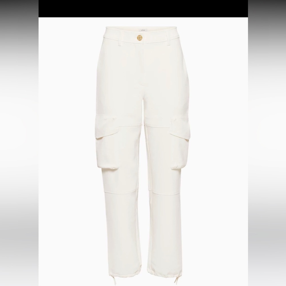 High Rise Crepe Cargo pants